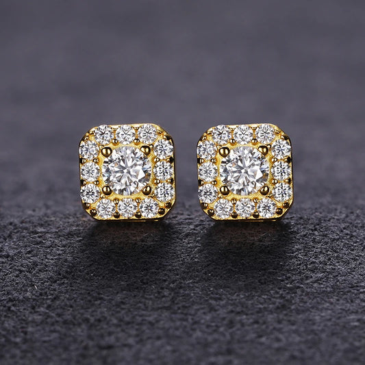 Earrings 925 Sterling Silver Moissanite