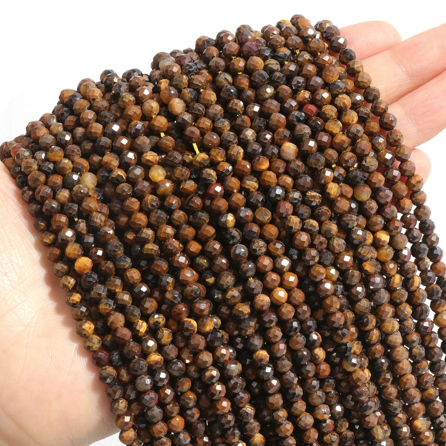 Faceted Natural Stone Beads Amazonite Aquamarine Opal Labradorite for Jewelry