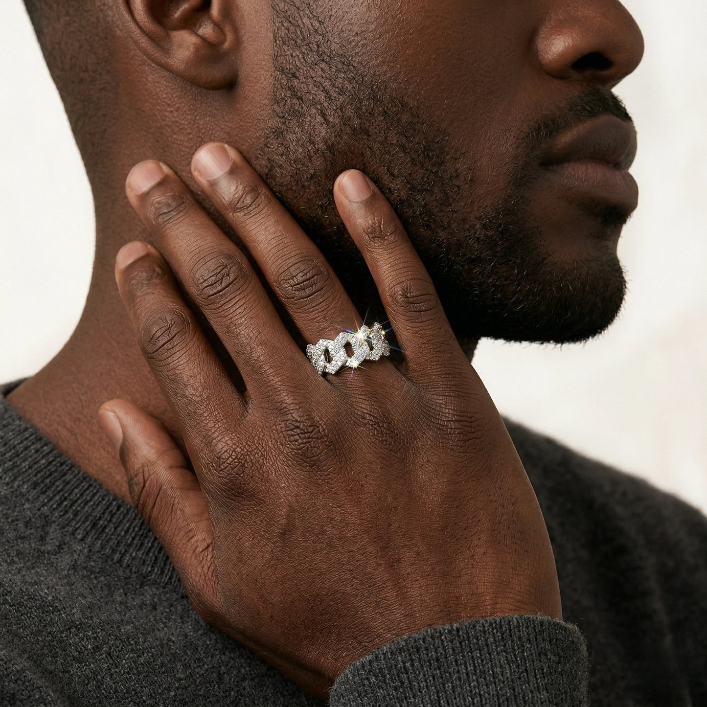 Ring Cuban Zircon Iced Out Jewelry