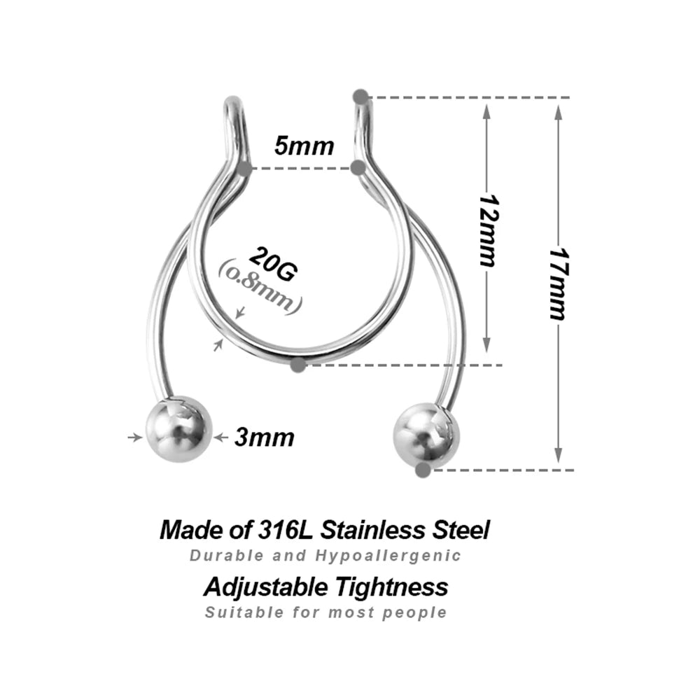 Nose Ring Surgical Steel Hoop Piercing
