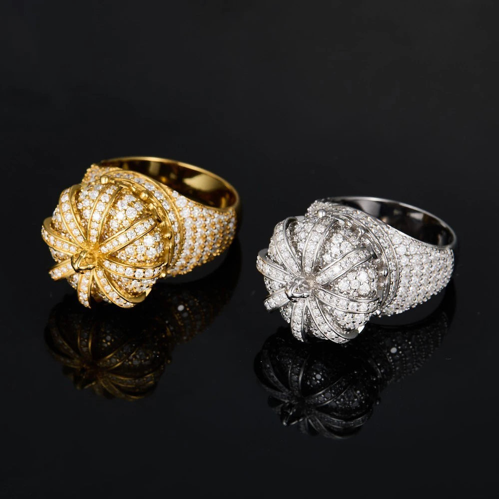 Ring Moissanite S925 Silver Lion Crown