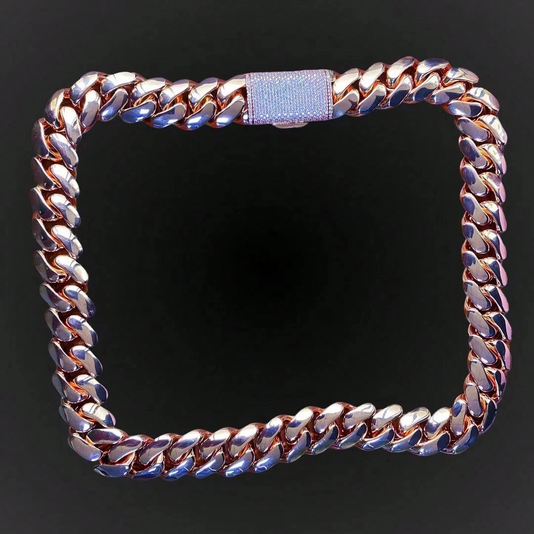Necklace Iced CZ Box Clasp