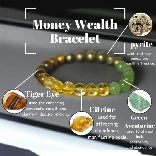 1pc Money Wealth Bracelet For Loved One With Card