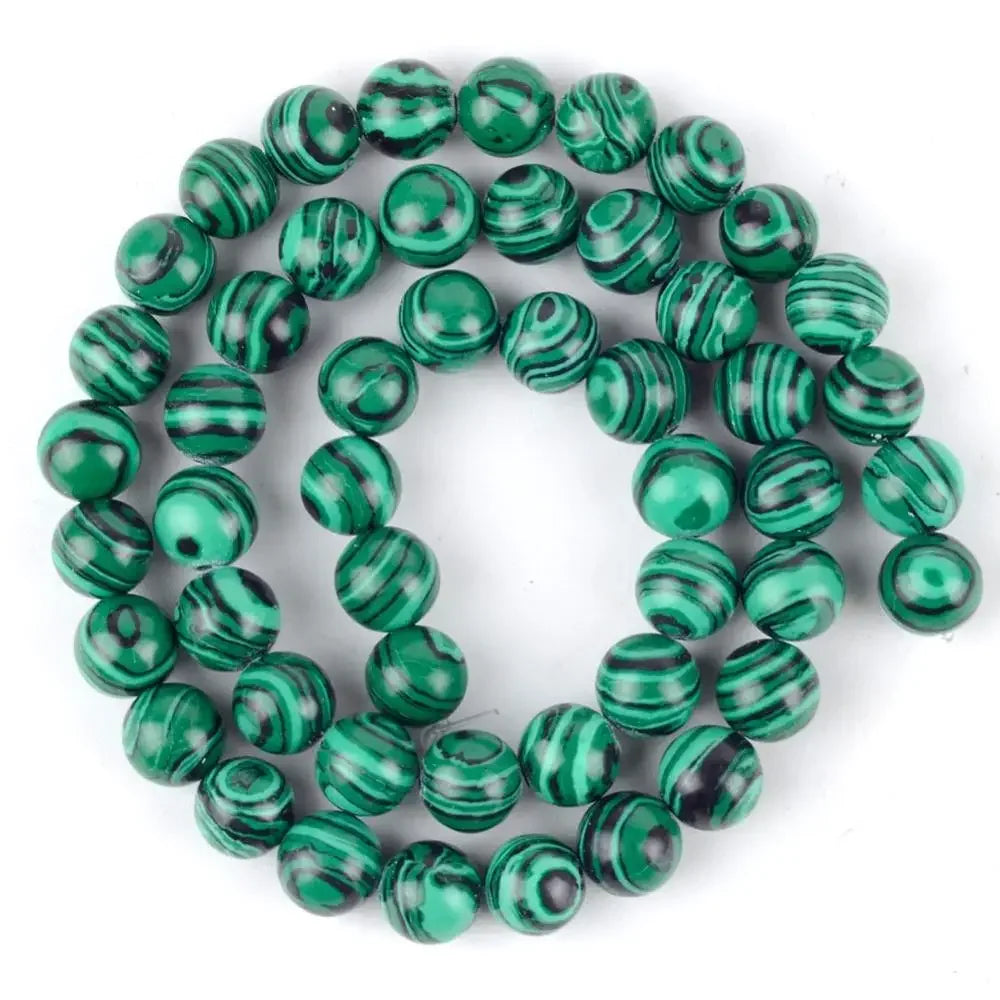 IYKWIM Natural Round Bead Mix Tiger Eye Amazonite Lava Turquoise