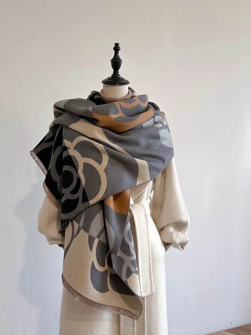 Shawl Floral Scarf Wrap