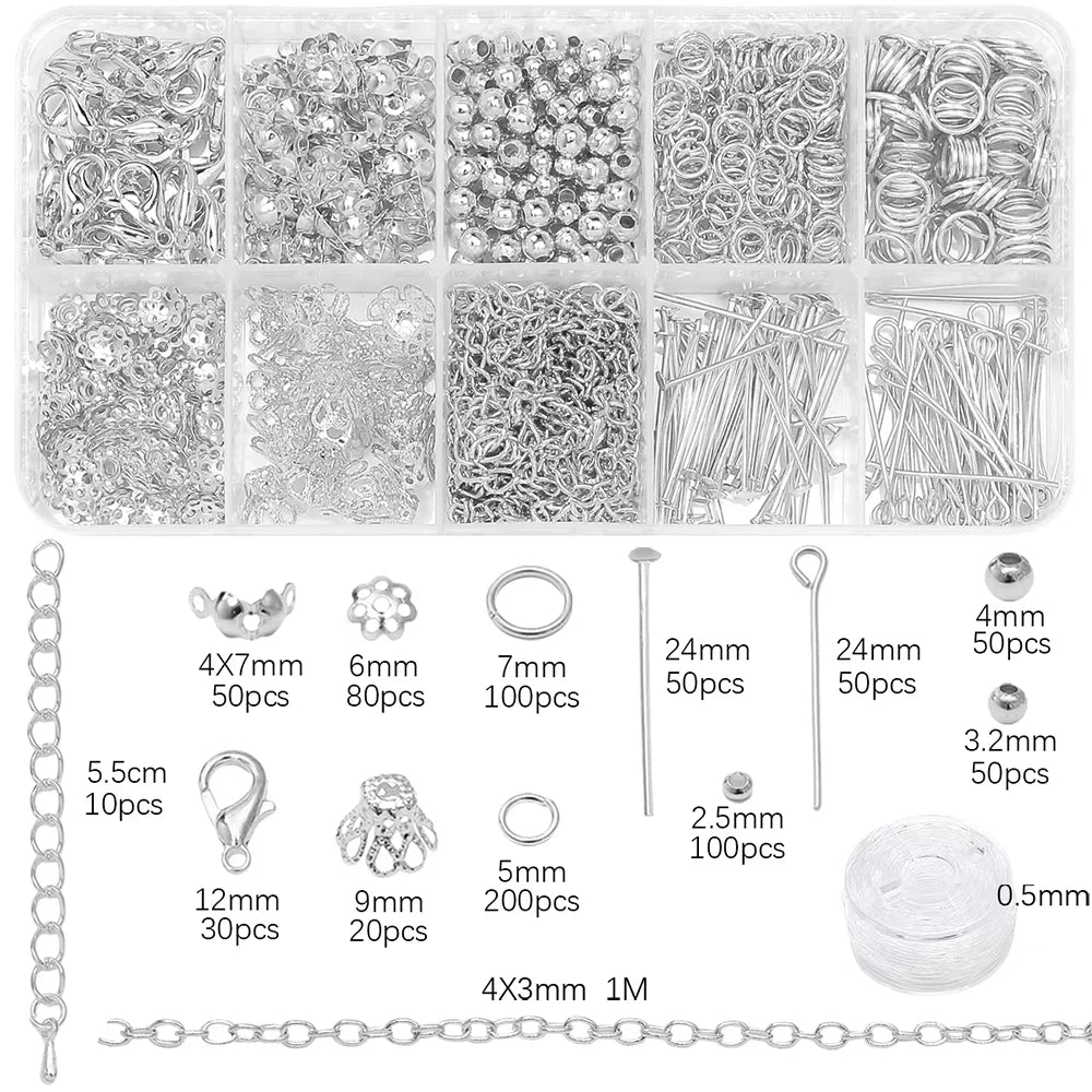 DIY Jewelry Starter Kit Beads Findings Earrings Necklaces