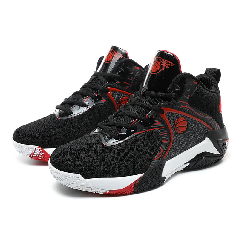 Mens Basketball Shoes Lightweight Breathable Anti Slip