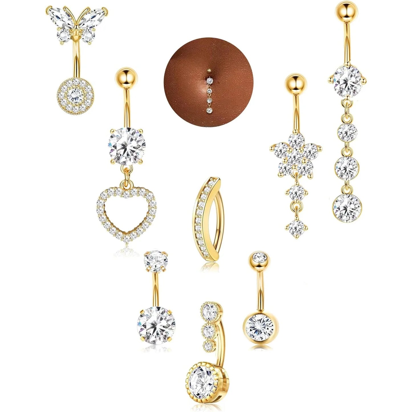 Belly Button Ring Dangle Jewelry