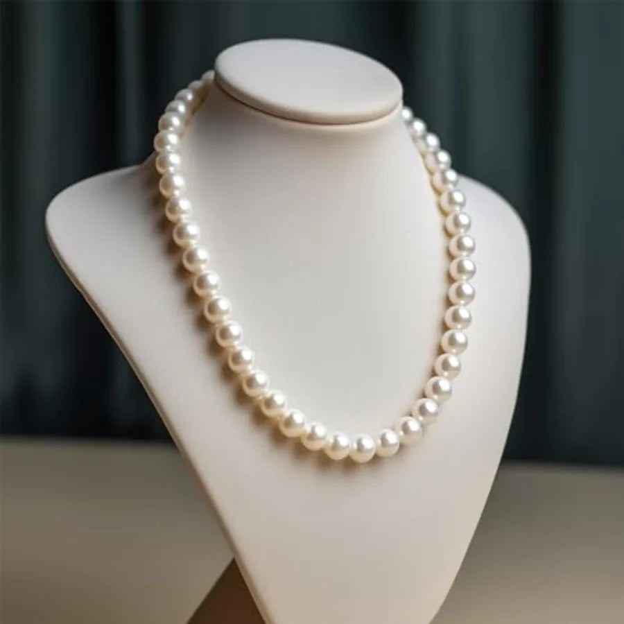 Pearl Necklace Set For Women Three Piece Jewelry With Earrings