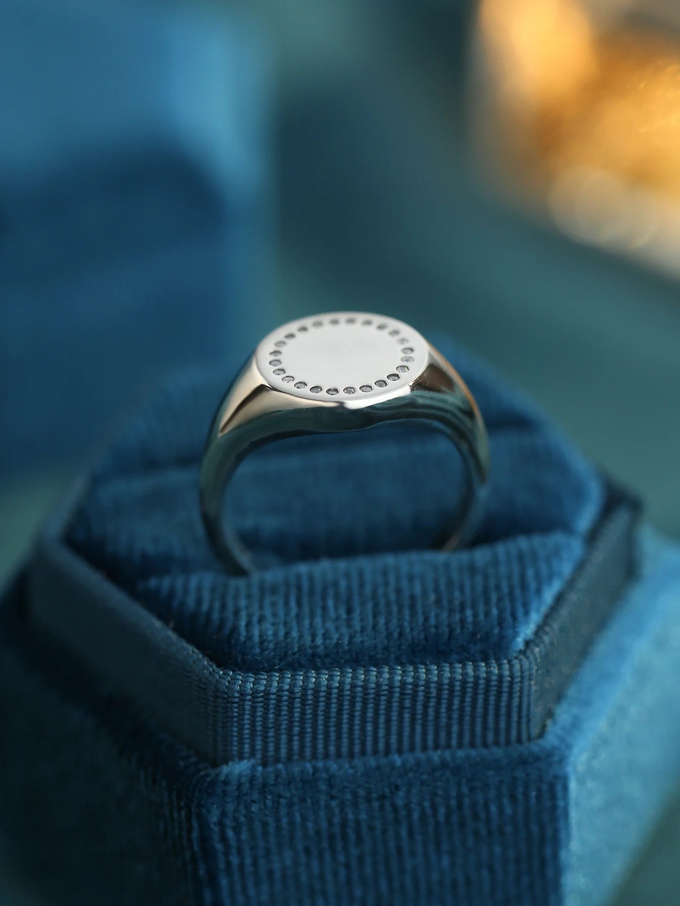 925 Sterling Silver Moissanite Ring