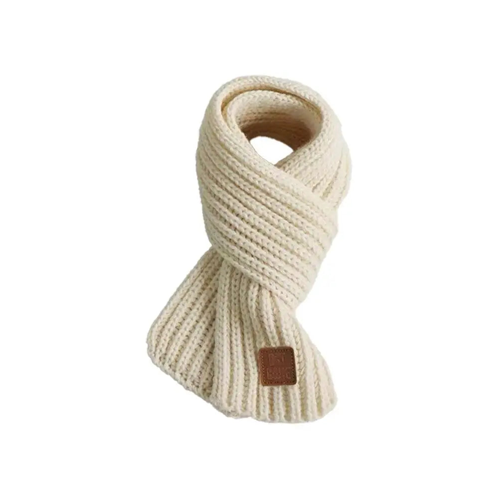 Kids Knitted Winter Scarf Thick Warm Casual Accessory