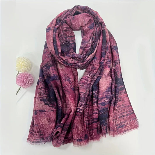 Luxurious Women's Polyester Scarf Hijab Turban Wrap Stole All Seasons