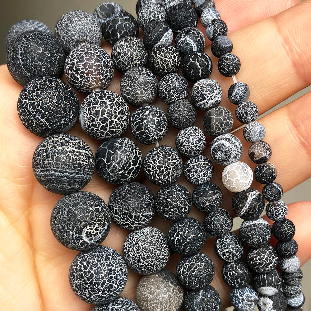 Natural Stone Round Beads Yooperlite Fire Sodalite Loose Spacer Beads