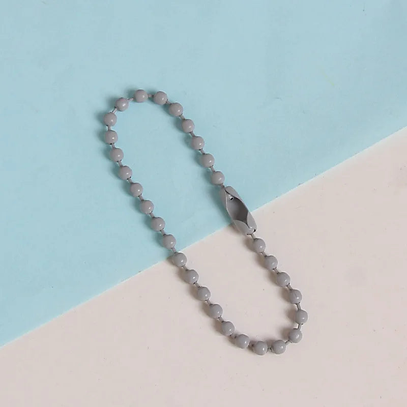 Metal Alloy Ball Bead Chains For Keychains And Jewelry Making
