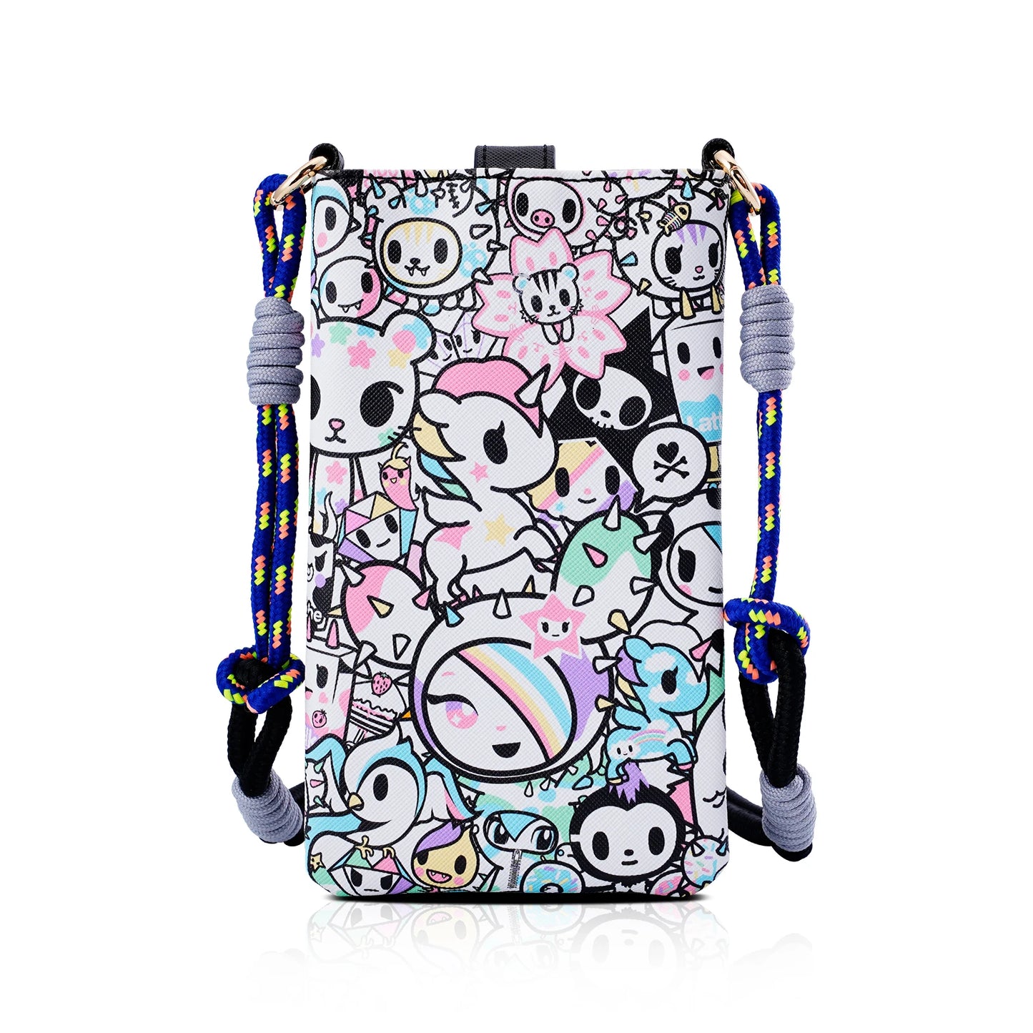 Tokidoki Unicorno PU Leather Crossbody Phone Bag With Adjustable Strap