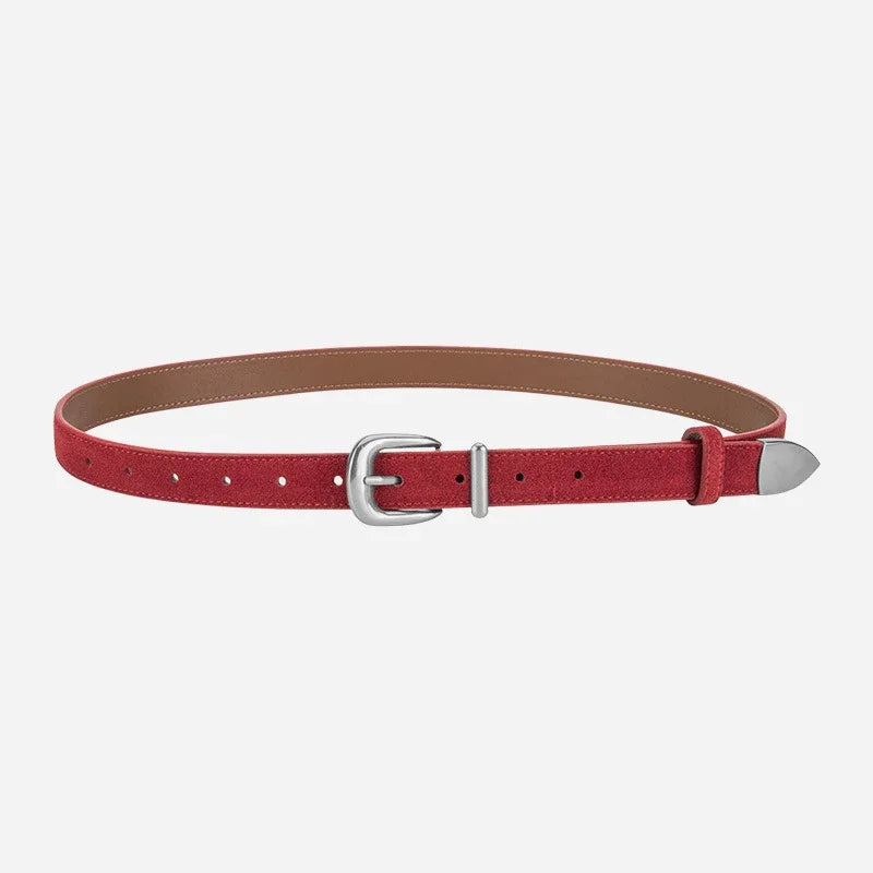 Buckle Thin Belt For Jeans Waistband Fashion
