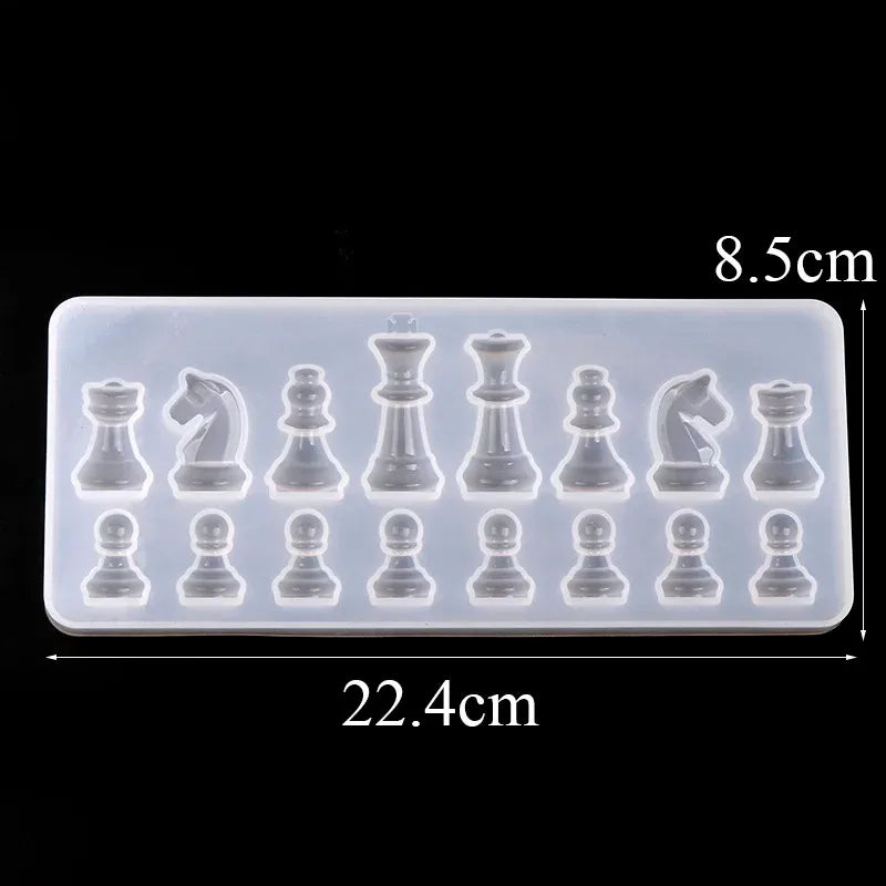 SILIKE LUFEI Chess Shape Silicone Mold Pendant For Jewelry Resin