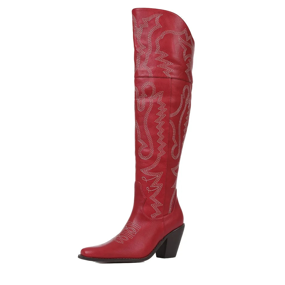 Western Boots For Women Embroidered