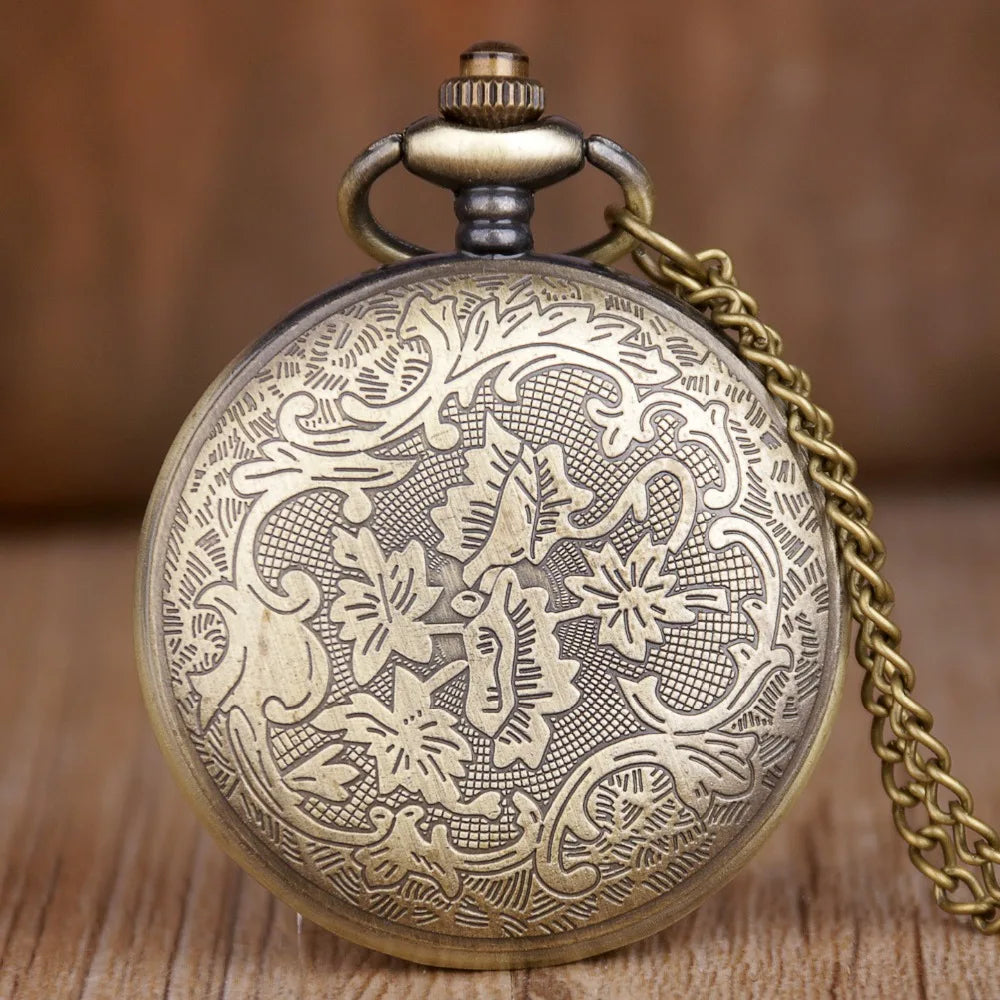 Watch Chain Vintage Octopus Pattern Quartz Pocket