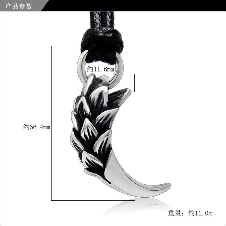 Necklace Dragon Tiger Tooth Pendant