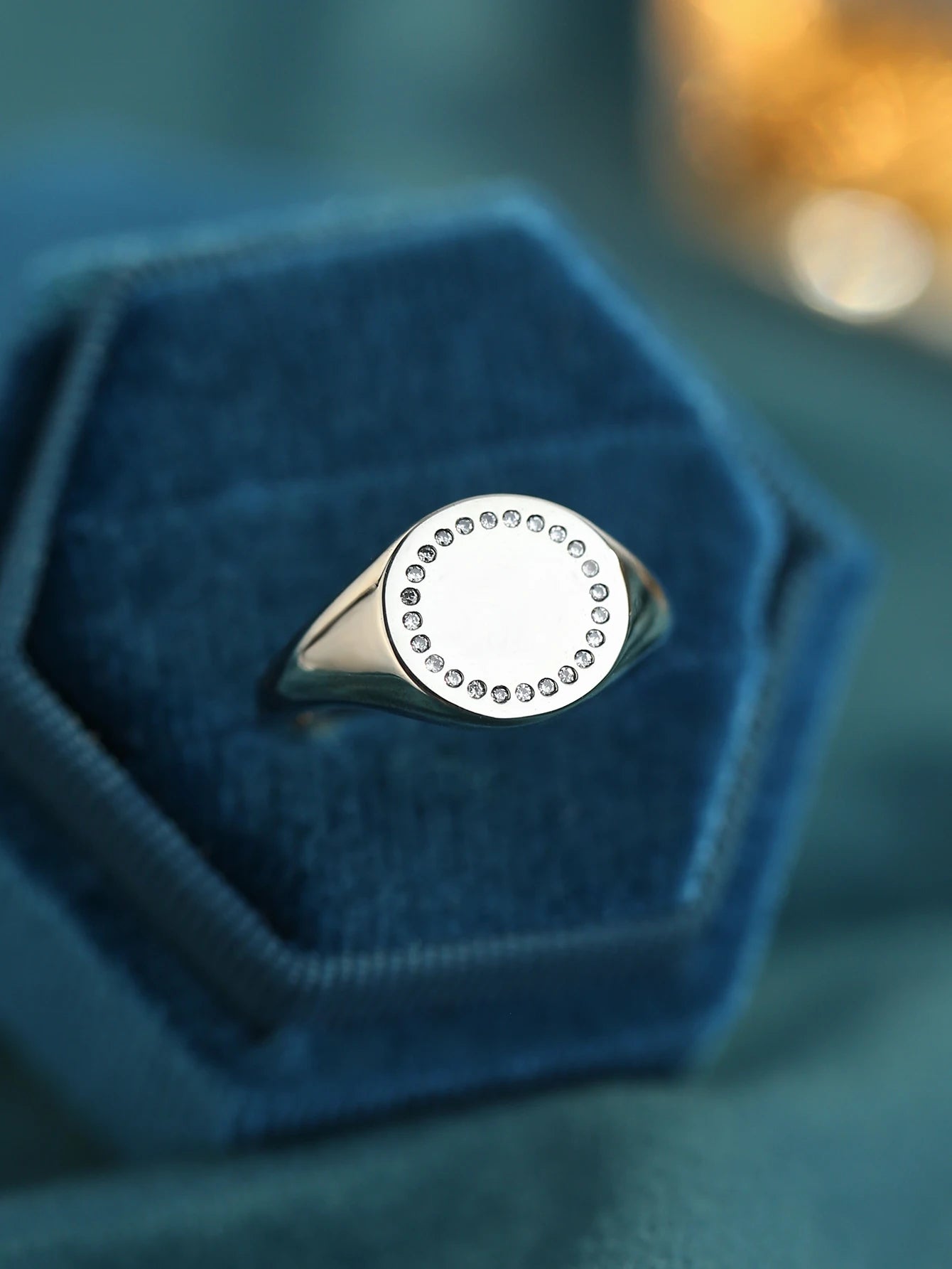925 Sterling Silver Moissanite Ring