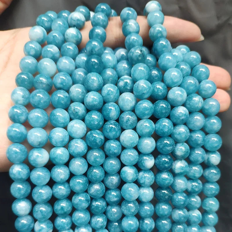 Natural Stone Round Beads Yooperlite Fire Sodalite Loose Spacer Beads