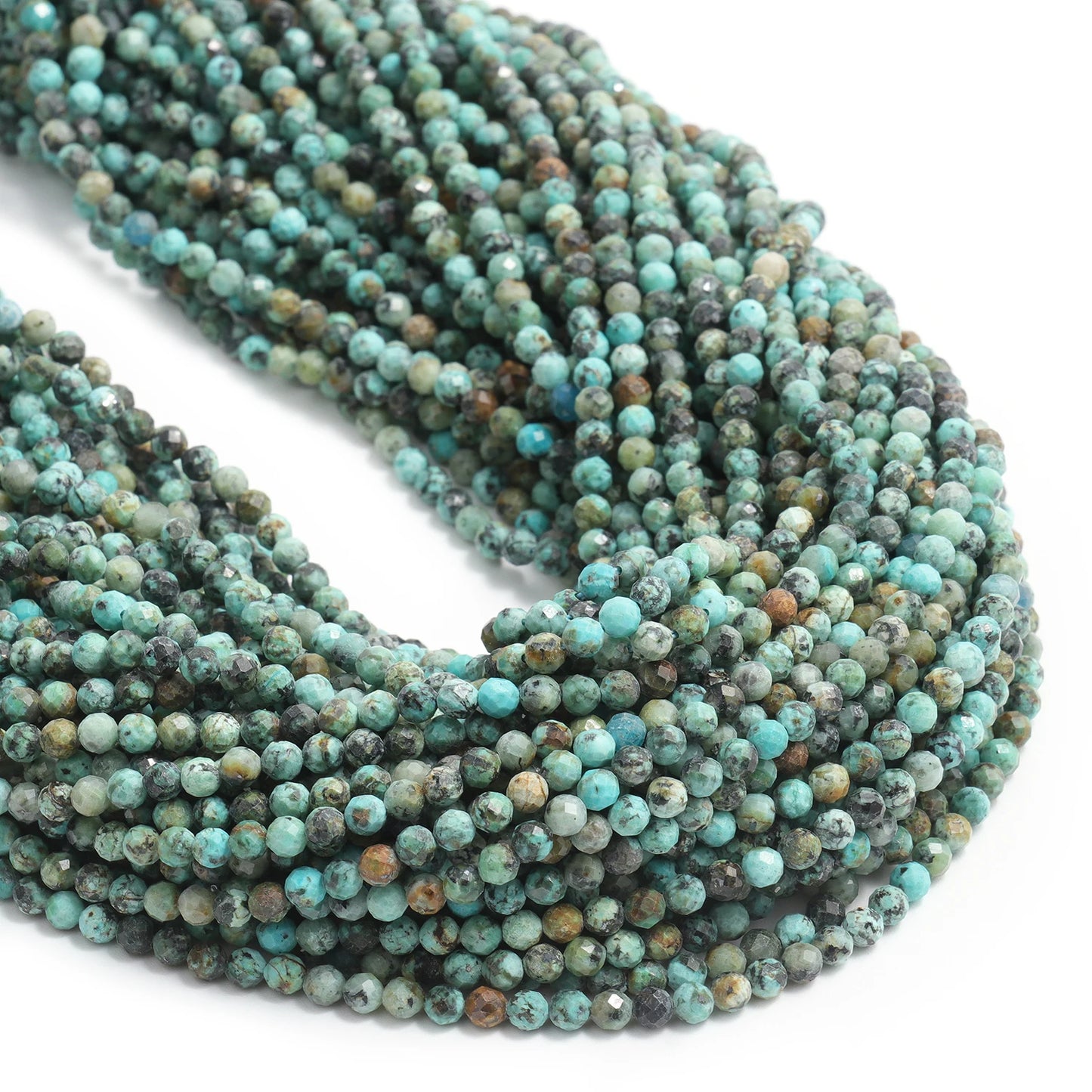 Faceted Tiny Beads Natural Aquamarine Lapis Lazuli Tourmaline Amethyst Beads
