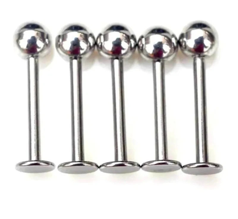 Stainless Steel Mixed Styles Body Jewelry Set 90 Labret Barbell
