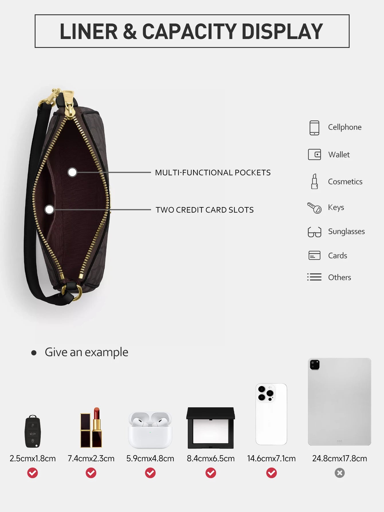 Coach Nolita Signature Canvas Clutch Bag With Logo