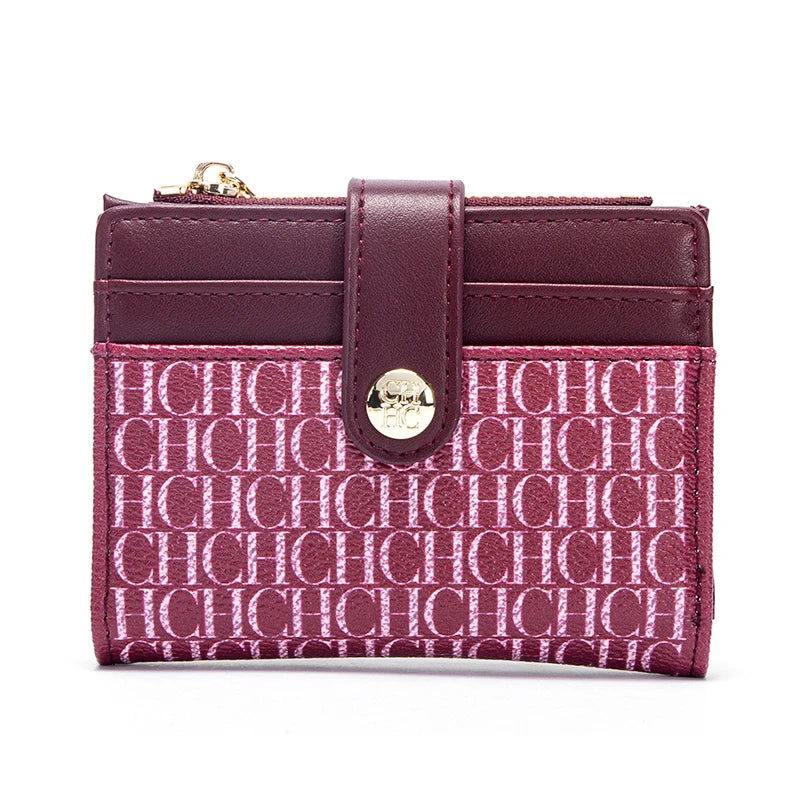 CHCHCN Fashion Classic Retro Wallet Card Holder Universal Letter Printed