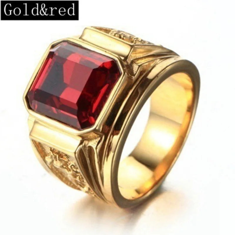 Gold Dragon Pattern Diamond Encrusted Ring
