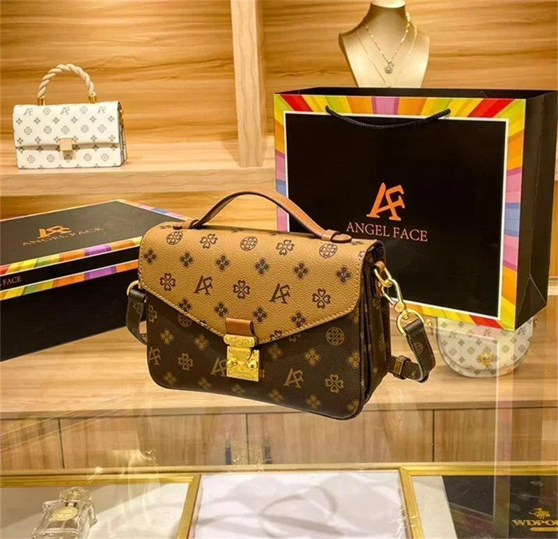 Monogram Floral PVC Shoulder Bag Crossbody Tote Luxury