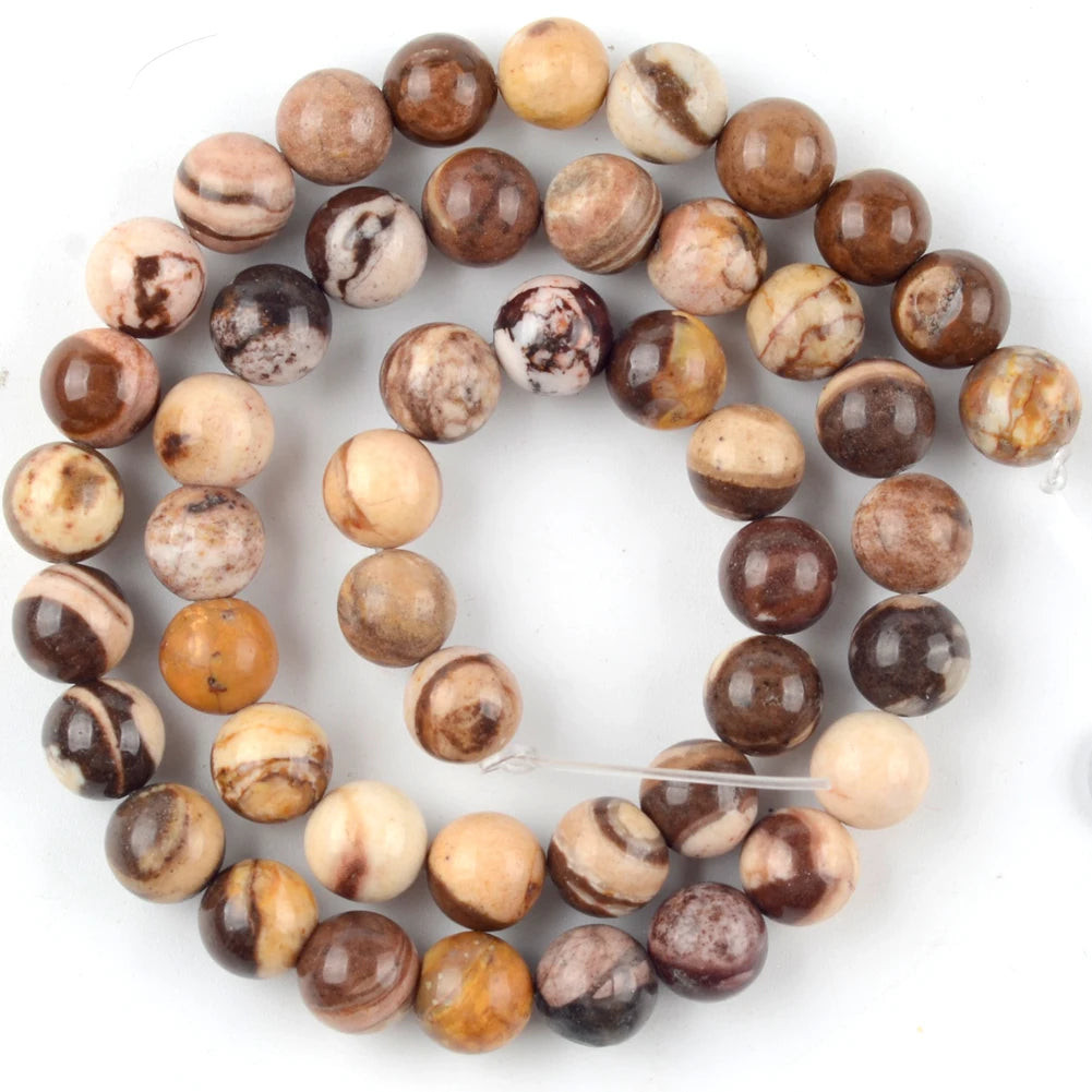Australian Zebra Jasper Beads for Jewelry Making