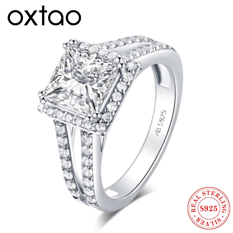 925 Moissanite Engagement Ring Wedding Band