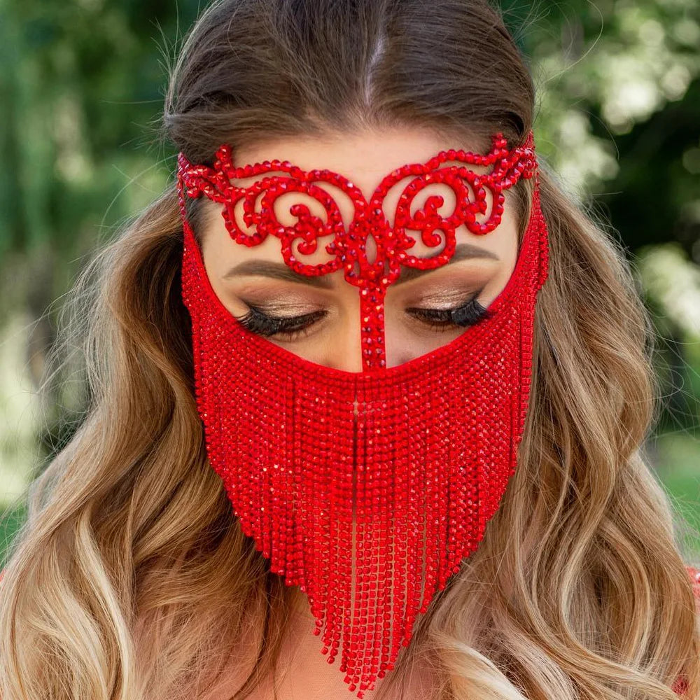 Mask For Masquerade Headwear Veil