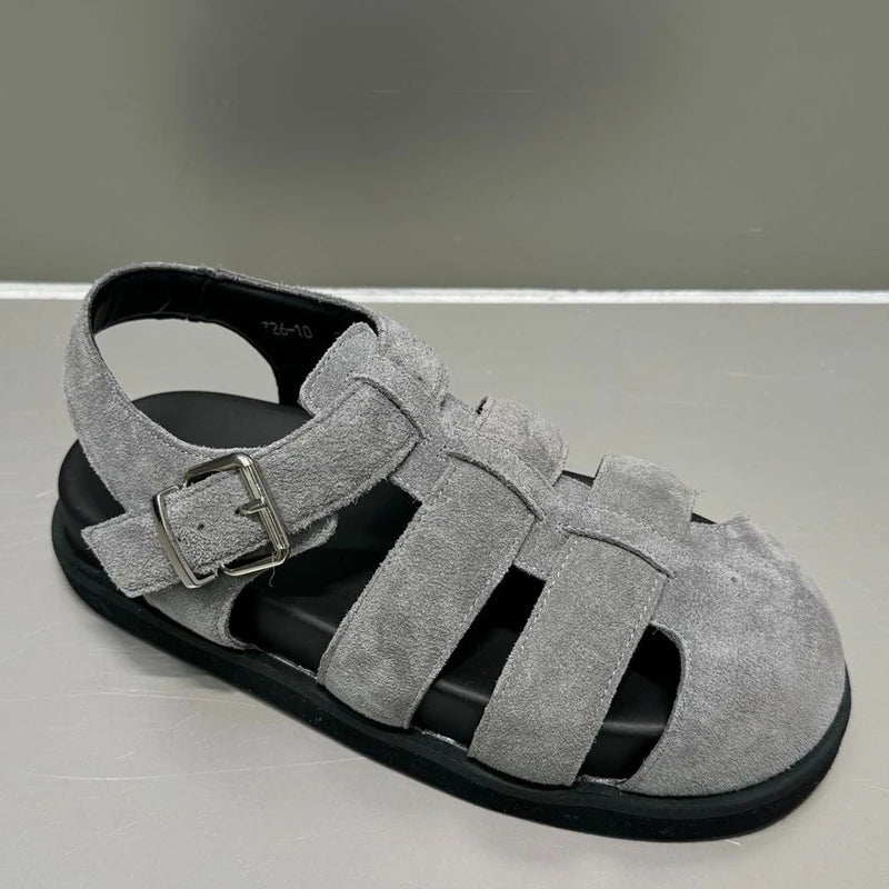 Sandals Womens Flat Genuine Leather