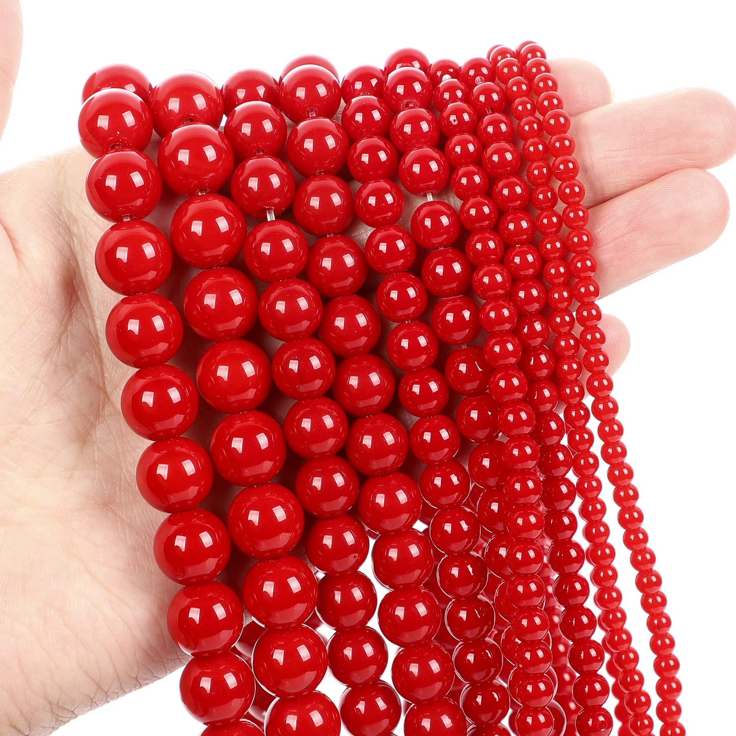 Glass Round Beads Set For Jewelry Making DIY Accessories