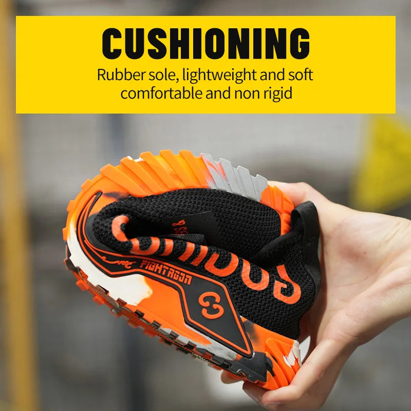 Safety Shoes With Steel Toe Puncture Resistant