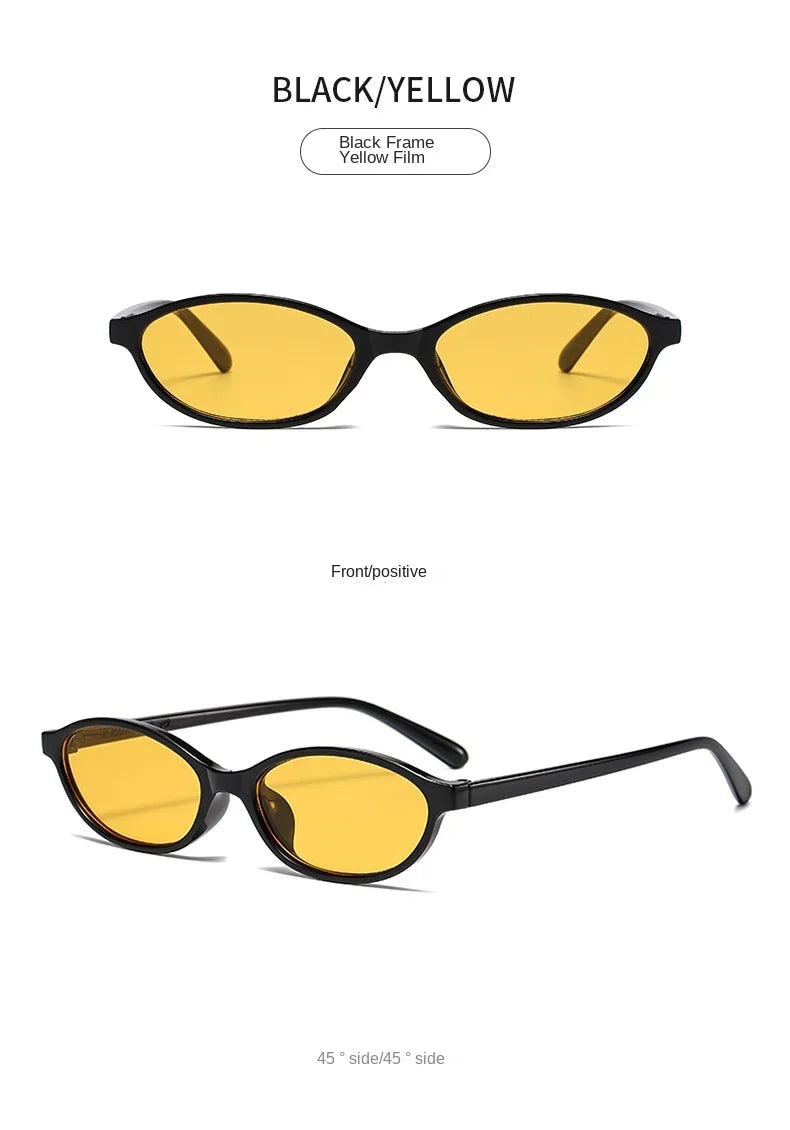 Oval Frame Sunglasses Women Trendy Small Frame
