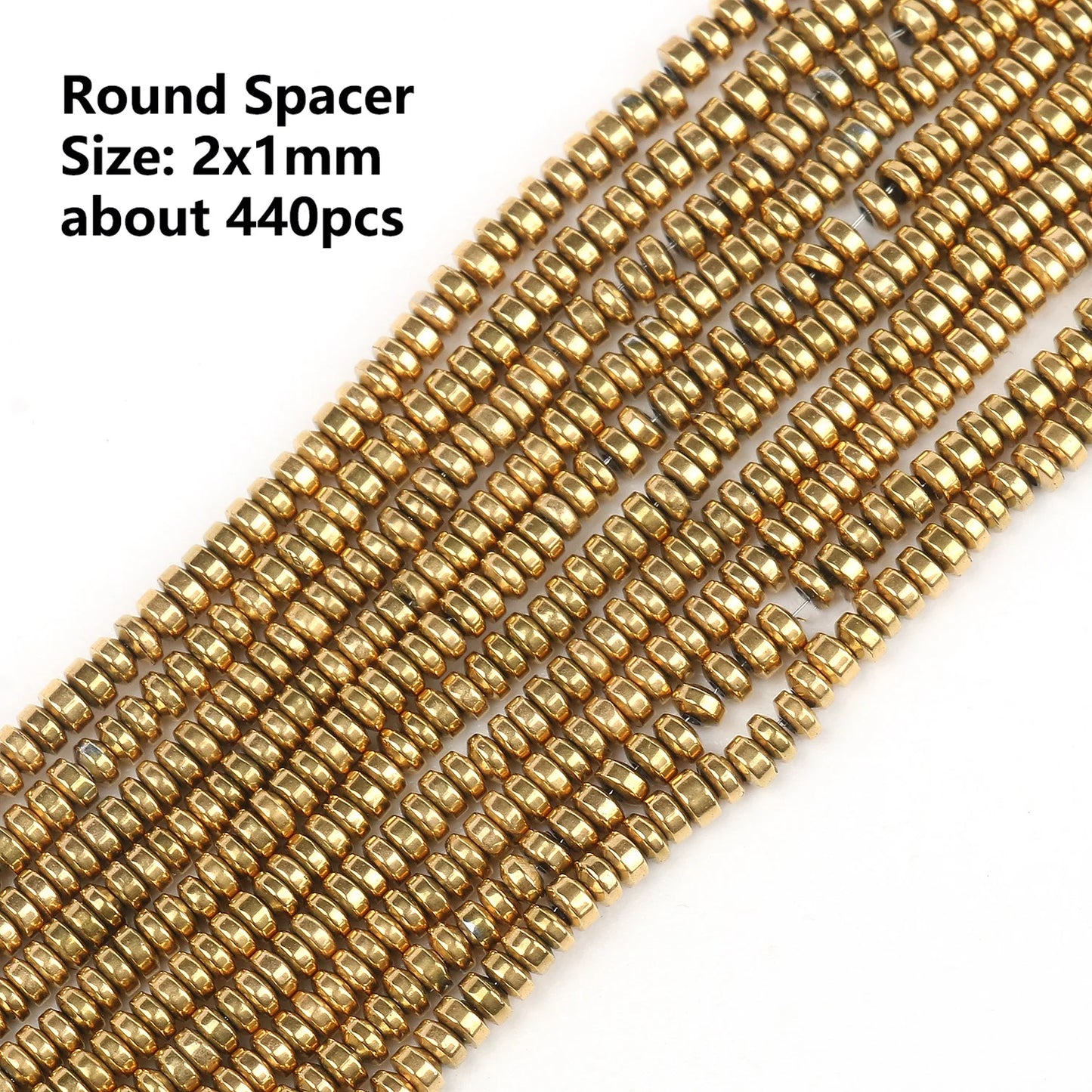 GMB724 Real Gold Plated Hematite Beads Irregular Heart Cube Rondelle