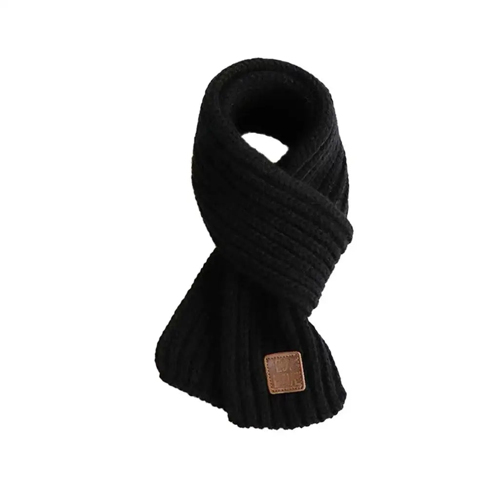 Kids Knitted Winter Scarf Thick Warm Casual Accessory