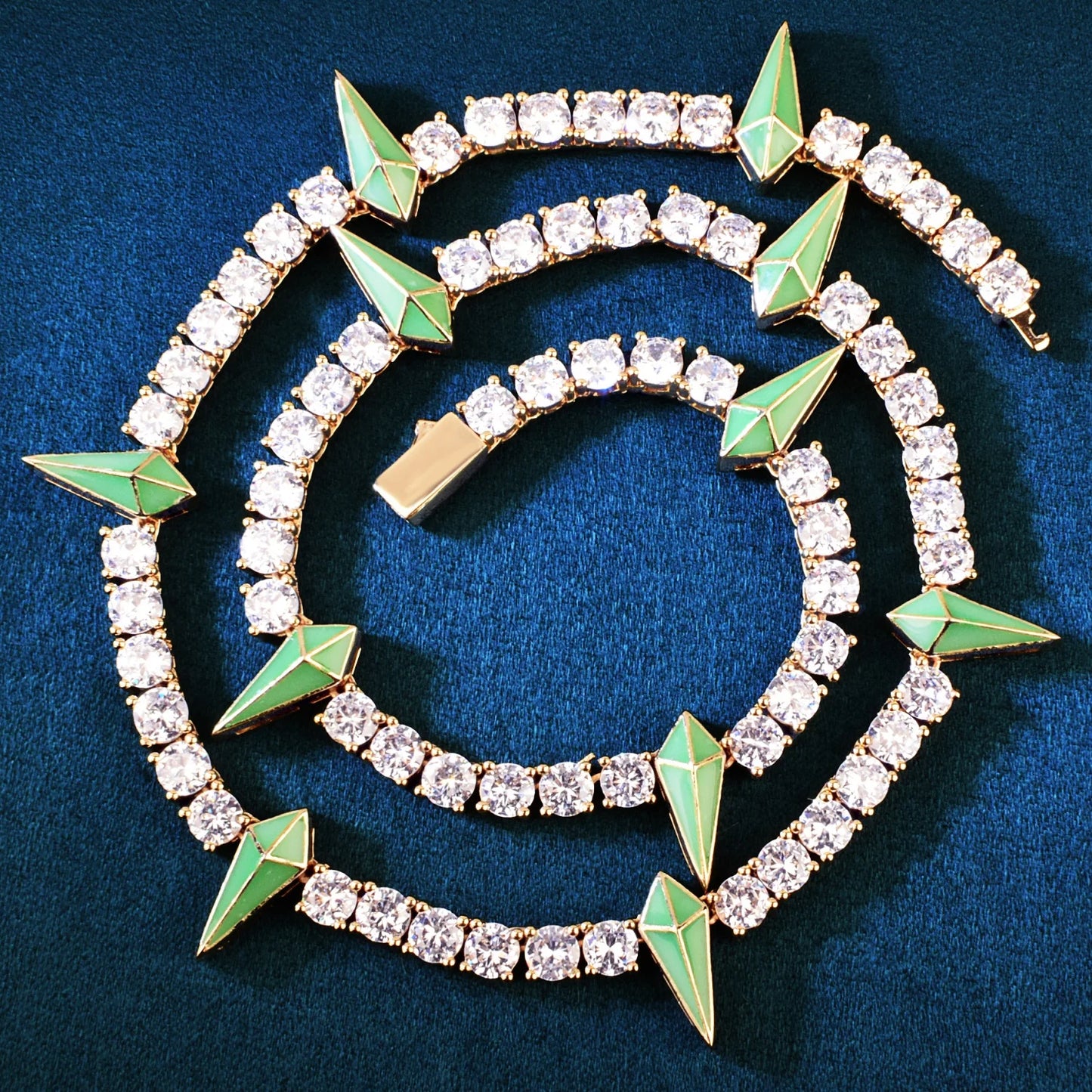Tennis Chain Rivet  Cubic Zirconia