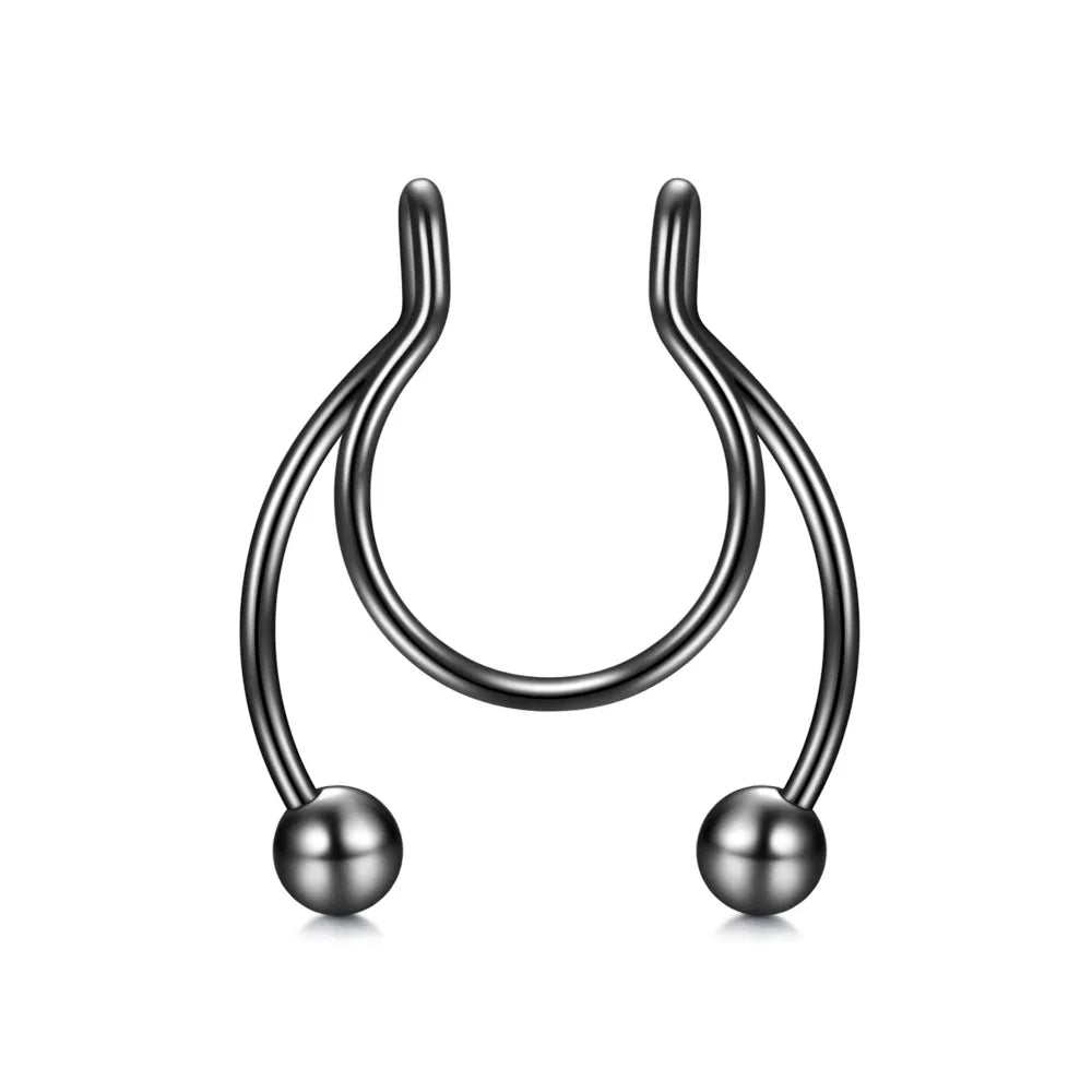 Nose Ring Septum Hoop Stainless Steel Horseshoe
