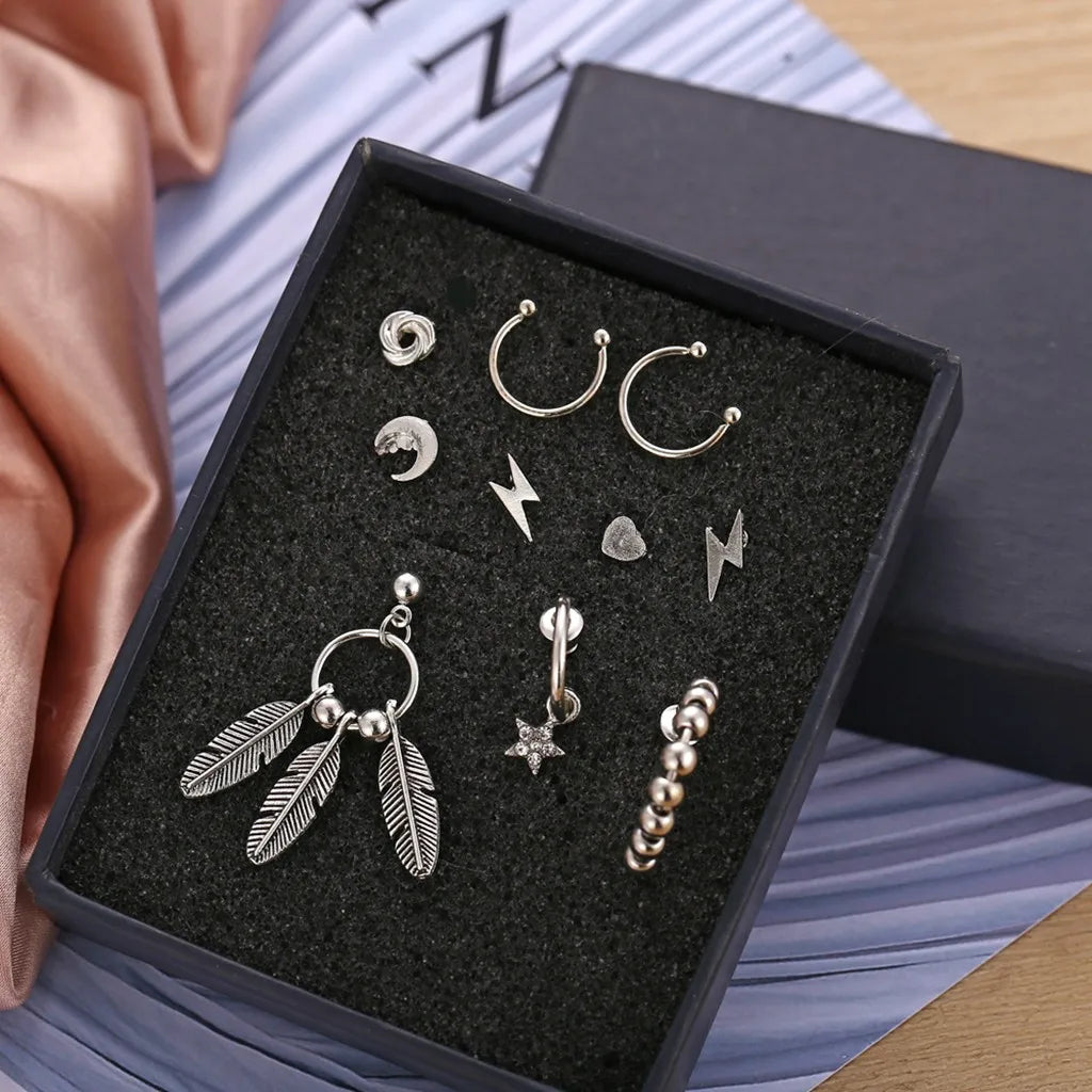Earrings Titanium Water Drop Studs
