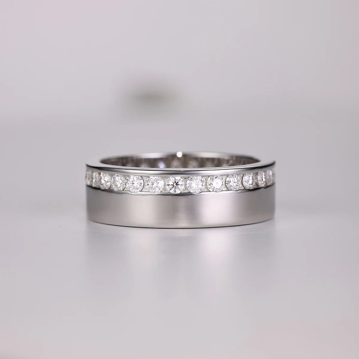 925 Sterling Silver Moissanite Ring
