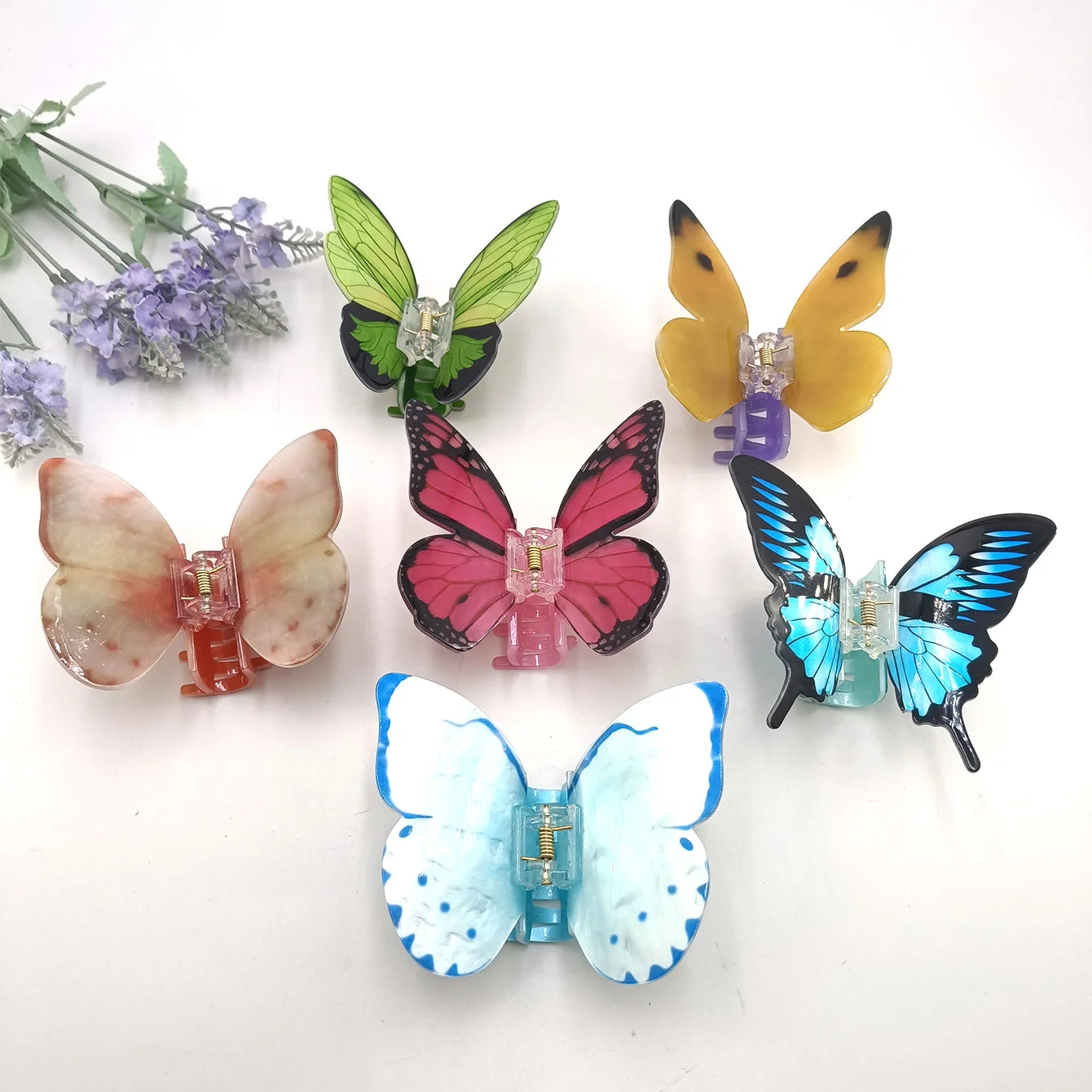 Butterfly Hair Claw Clips Acrylic Hair Accessories For Women