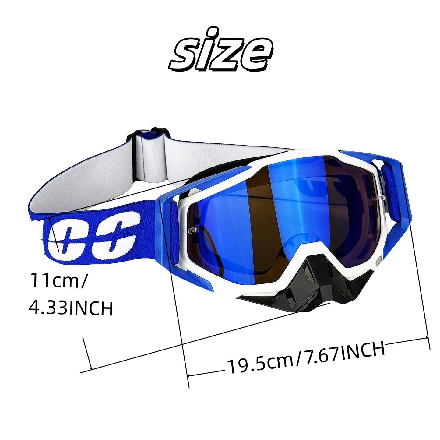 Mens Motocross Goggles Dirt Bike Gear Accessories