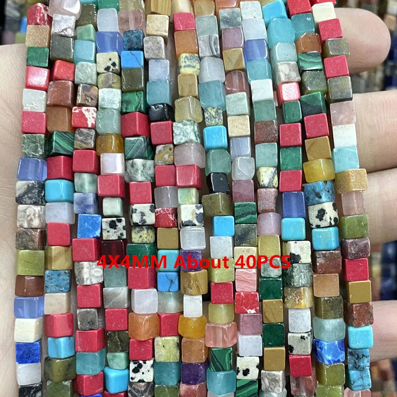 Natural Stone Beads For Jewelry Making Agate Quartz Wheel Beads