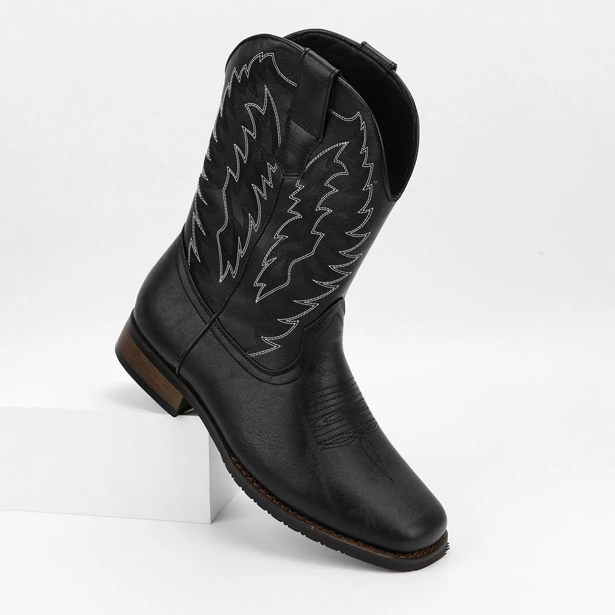 Mens Cowboy Boots Square Toe Western
