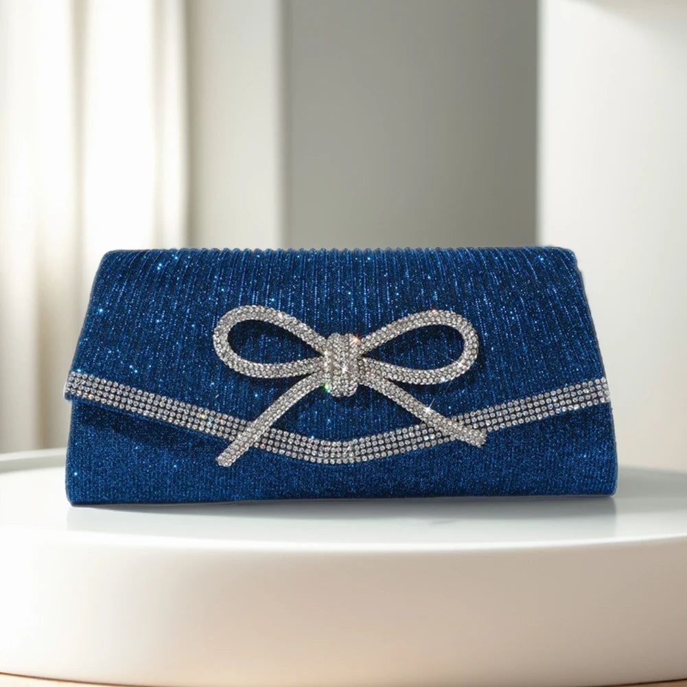 Clutch Glitter Rhinestone Bow